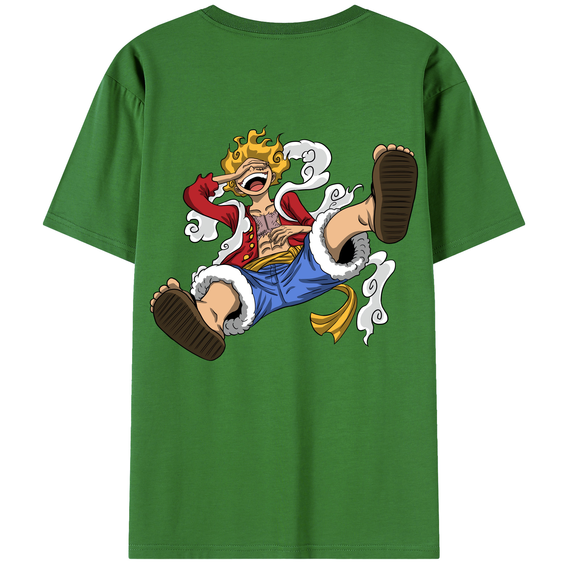 ワンピース モンキー・D・ルフィ ONE PIECE Monkey D. Luffy レディース半袖Tシャツ(バックプリント)